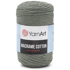 Пряжа YarnArt Macrame Cotton 250гр 225м (80% хлопок, 20% полиэстер) (794 серо-бежевый), 4 мотка