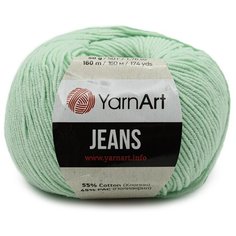Пряжа YarnArt Jeans 50гр 160м (55% хлопок, 45% полиакрил) (79 ментол), 10 мотков