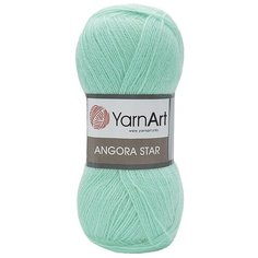 Пряжа YarnArt Angora Star 100гр 500м (20% тонкая шерсть, 80% акрил) (841 мятный), 5 мотков