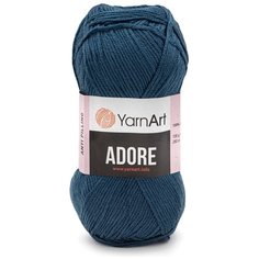 Пряжа YarnArt Adore 100гр 280м (100% акрил с эффектом анти-пиллинга) (348 темно-джинсовый), 5 мотков