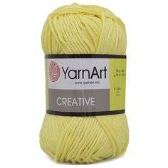 Пряжа YarnArt Creative 50гр 85м (100% хлопок) (224 светло-желтый), 5 мотков