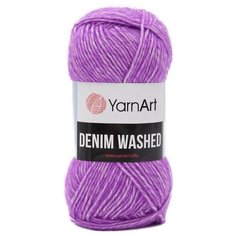 Пряжа YarnArt Denim Washed 50гр 130м (70% хлопок, 30% акрил) (904 сиреневый), 10 мотков