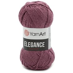Пряжа YarnArt Elegance 50гр 130м (88% хлопок, 12% металлик) (112 темно-розовый), 5 мотков