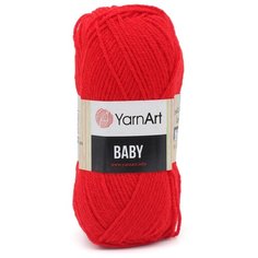 Пряжа YarnArt Baby 50гр 150м (100% акрил) (156 красный), 5 мотков