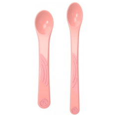 Ложки Twistshake для кормления Feeding Spoon с 4 мес. 2 шт. пастельный персиковый