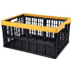 Ящик складной с перфорированными стенками 480х350х230 мм (Желтый) Бытпласт