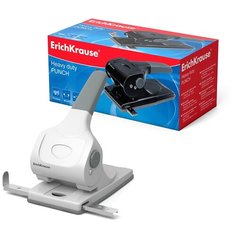 Дырокол мощный ErichKrause® до 70 листов, серый (в коробке по 1 шт.)