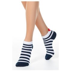 Носки Conte Elegant Active 20С-18СП 223, размер 23, белый/темно-синий