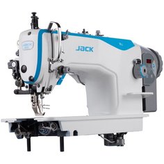 Одноигольная прямострочная промышленная швейная машина Jack H2-CZ-12 с верхним и нижним транспортером (перетоп) со столом
