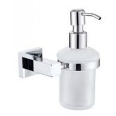 Дозатор жидкого мыла настенный (стекло) хром (латунь) (KH-2310) Kaiser