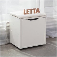 Обувница тумба для обуви Мальта Лайт Белая 380х425х300 Letta
