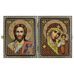Набор для вышивания "Новая Слобода" Складень Христос и Пресв. Богородица 9.5х12 см Nova Sloboda