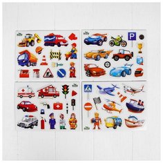 Конструктор магнитный Лесная мастерская "Транспорт" в деревянной коробке (3649970)