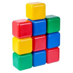 Набор цветных кубиков Крошка Я 10 штук, 12*12 см (1930541)