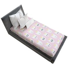 Простыня натяжная Ambesonne с принтом "Кошачьи взгляды", 90х200 см