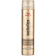 Wella Лак для волос Wellaflex Блеск и фиксация суперсильной фиксации, экстрасильная фиксация, 250 мл