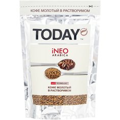 Кофе растворимый Today Ineo Arabica сублимированный, пакет, 75 г