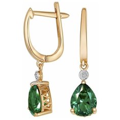 VALTERA Серьги с изумрудами и бриллиантами 116799