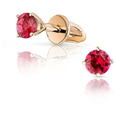 VALTERA Серьги с рубинами 096655