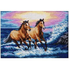 Радуга бисера Набор для вышивания бисером Брызги моря 38 х 27 см (В263)