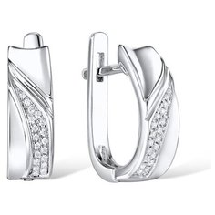 VALTERA Серьги с бриллиантами из серебра 117801