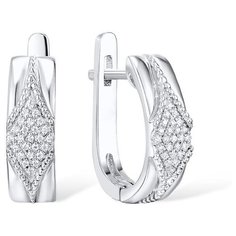 VALTERA Серьги с бриллиантами из серебра 117811