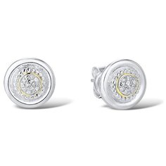 VALTERA Серьги с бриллиантами из серебра 117819