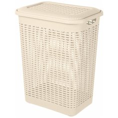 КОРЗИНА ДЛЯ БЕЛЬЯ 30Л, 370Х260Х465 ММ (бежевый) Econova