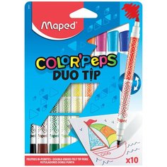Maped Фломастеры ColorPeps Duo Tip (849010), 10 шт.