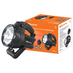 Фонарь светодиод. "Прожектор", аккум. 1 LED 3 Вт (CREE), 300 м дальность, подставка, 44 лм/Вт, TDM