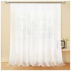 Тюль Nivasan "Престиж - 3 Вуаль", белый, 250 см