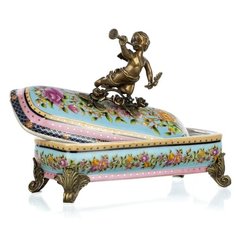 Шкатулка с ангелом Renaissance под старину 23x10x20см ГЛАСАР