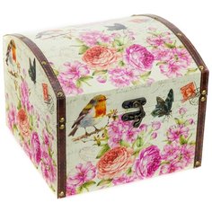 Шкатулка Пион 25x26x21см ГЛАСАР