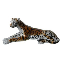 Фигурка Гепард под старину из фарфора с бронзой 37x17x16см ГЛАСАР