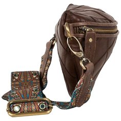 Женская сумка из кожи 0500918-2 коричневый Polar