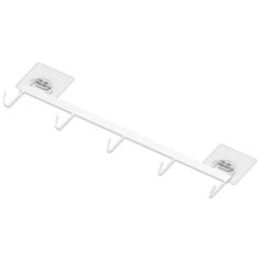 Крючок, держатель, вешалка для кухни, ванной, органайзер самоклеящийся белый 1 шт Lol Uno Home