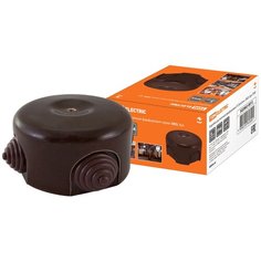 Коробка распаячная фарфоровая D7,8х4,5см «ЭКО» бук TDM