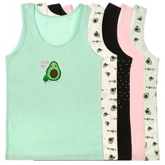 Майка для девочек 4/5 -110/116 , Микс, 5 шт. Donella