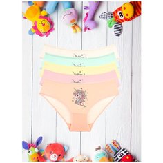 Трусы для девочек 4/5 - 110/116, Микс, 5 шт. Donella