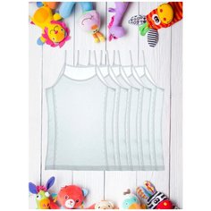 Майка для девочек 4/5 -110/116, Белый, 5 шт. Donella