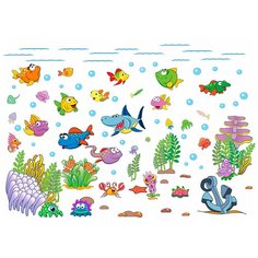 Наклейки для интерьера Woozzee Аквариум NDS-674-090632