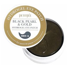 Petitfee Гидрогелевые патчи для глаз Black Pearl & Gold Hydrogel Eye Patch, 60 шт.