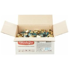 Конфеты Победа вкуса Мишки в лесу с шоколадно-вафельной начинкой, коробка, 2 кг