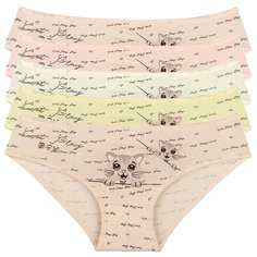 Трусы для девочек 2/3 - 98/104, Микс коты, 5 шт. Donella