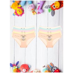 Трусы для девочек 4/5 -110/116, Микс заяц, 10 шт. Donella