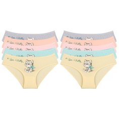 Трусы для девочек 2/3 - 98/104, Микс котик, 10 шт. Donella