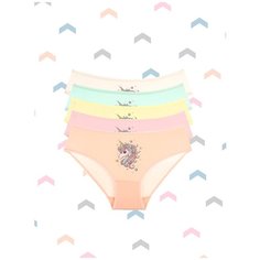 Трусы для девочек 6/7 - 122/128, Микс единорог, 5 шт. Donella