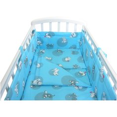 Фея простыня на резинке Наши друзья голубой