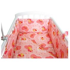 Фея простыня на резинке Мишки розовый