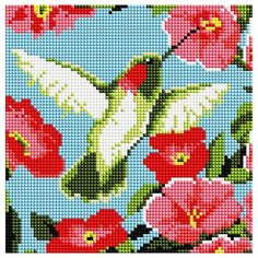 Алмазная мозаика (мозаика) "Колибри", 20х20 см Art Xobby